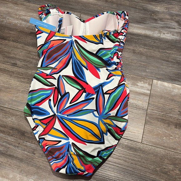 Bleu Rod Beattie Lush Life Shirred Swimsuit NEW size 10 - Picture 6 of 9